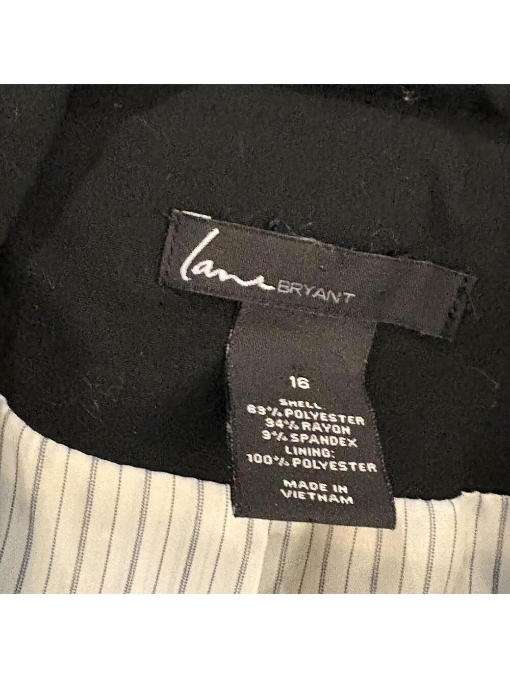 Lane Bryant Women's Black Blazer Size 16 - Picture 3 of 4
